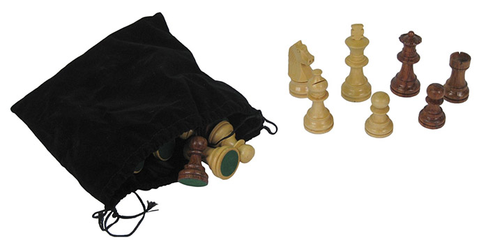 Chess Pieces In Bag